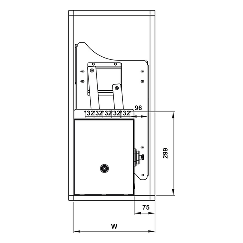 Rổ nâng hạ Hafele LENTO 504.76.010 | Inox 304 Lưới tròn (700mm)