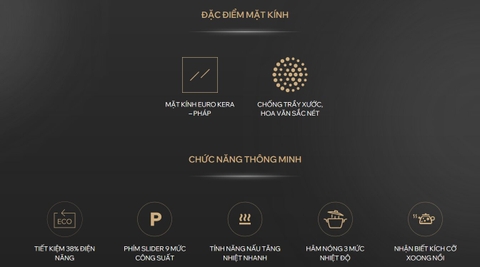 Bếp Từ Đôi Kocher DIB4-888MI - Nhập Khẩu Đức, Kính Eurokera Pháp