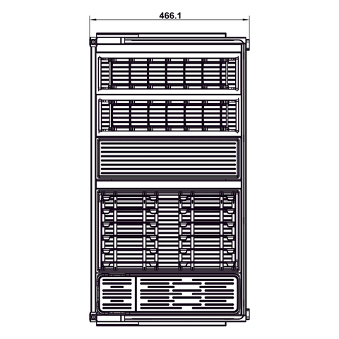 Rổ kéo xoong nồi Hafele Utensio Plus H2 545.14.308 | Màu Than Chì (700mm)