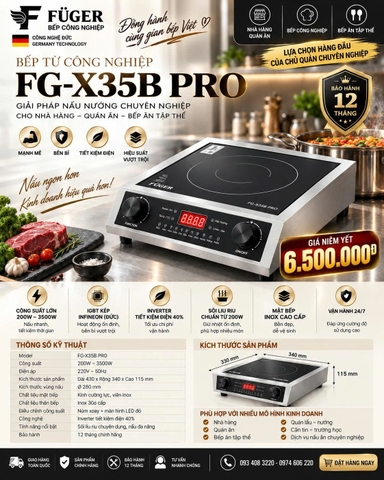 Bếp Từ Công Nghiệp Fuger FG X35B PRO