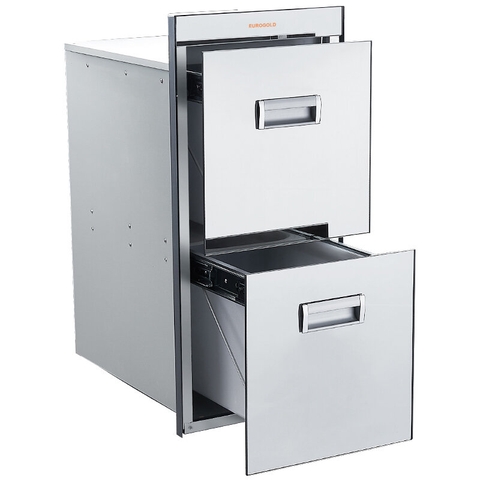 Thùng gạo mặt gương 2 tầng Eurogold B323 (GB322S)
