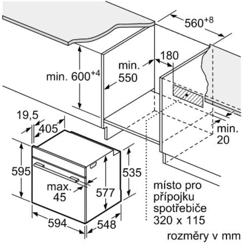 Lò nướng âm tủ Bosch HBG774KB1 Serie 8