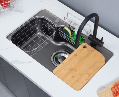 Chậu rửa bát Kluger KT8050FB – S80 Plus - LINEN Nano Ceramic