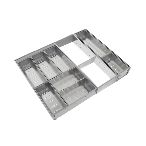 Khay chia thìa nĩa inox GrandX XT.S280-1 SUS304 cao cấp xước mờ