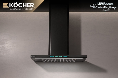 Máy hút mùi Kocher LUVIA BLACK 70cm – Kính Nano Matte
