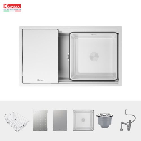 Chậu rửa bát Konox Workstation Undermount 7644SU Dekor