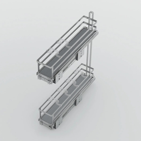 Bộ rổ gia vị Hafele OMERO 549.20.841 - Kích thước 200mm - Lắp phải