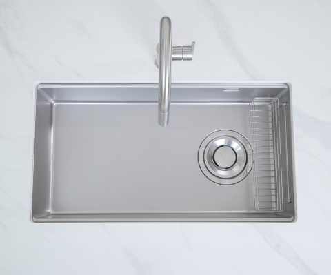 Chậu rửa bát Kluger KY8045SL Basic – Super Linen Inox Posco 304