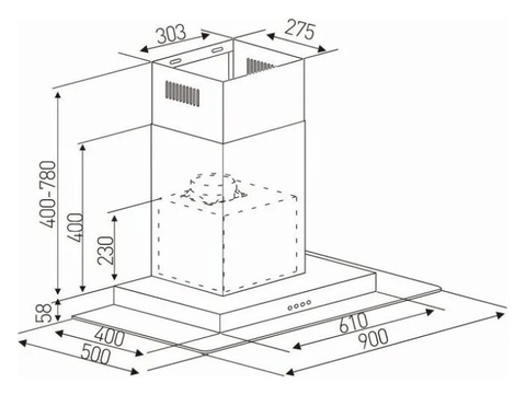 Máy hút mùi Arber AB900U 900mm