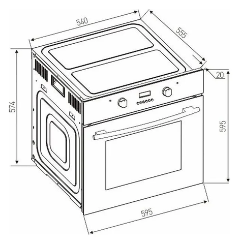 Lò Nướng Âm Tủ Arber ABLN65L 65 Lít