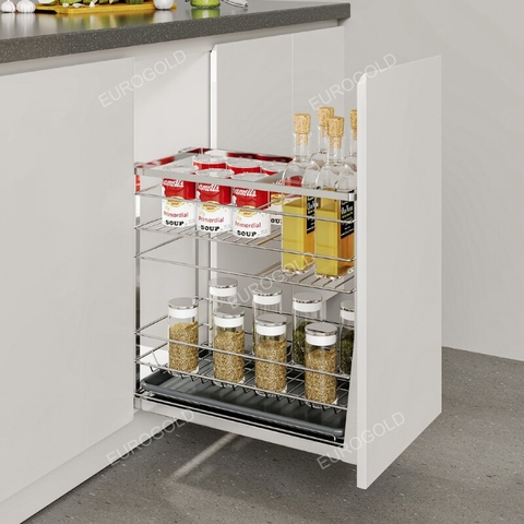 Kệ gia vị chai lọ Eurogold EP2220 (EPD4620VX) - Inox 304 Nan Dẹt