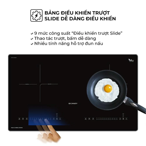 Bếp Từ Đôi Canzy CZ I6969C2 Promax – Mặt Kính Ceramic, Booster 2200W