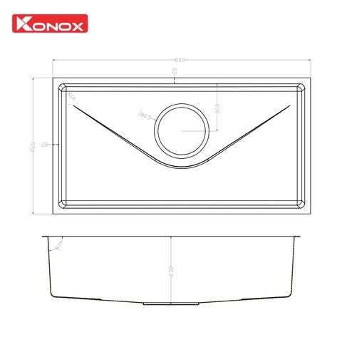Chậu Rửa Bát Tari 800SM Phong Cách Nhật – Inox SUS304 Bề Mặt Mịn, Phủ Crom chống trầy