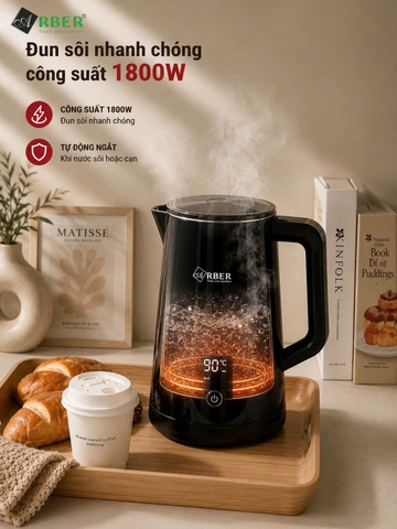 Ấm Siêu Tốc Arber AST1.5B 1.5 Lít