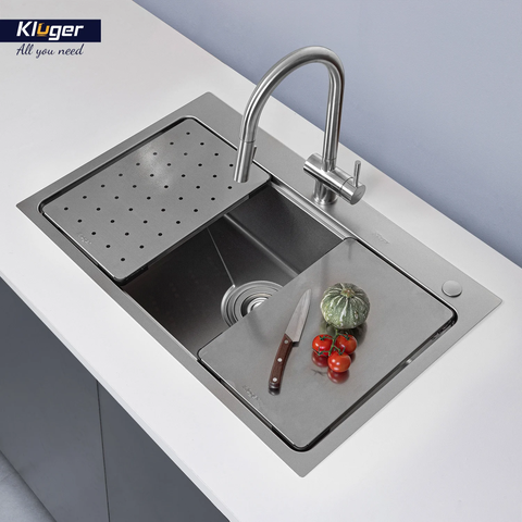 Chậu rửa bát Kluger KW8181FS S81 Plus – POSCO 304 Linen 1.2mm