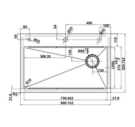 Chậu rửa bát Hafele WF R10 HS25-SSN1S-8052 567.24.488