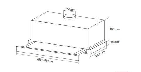 Máy Hút Mùi Âm Tủ Canzy CZ-H277AT