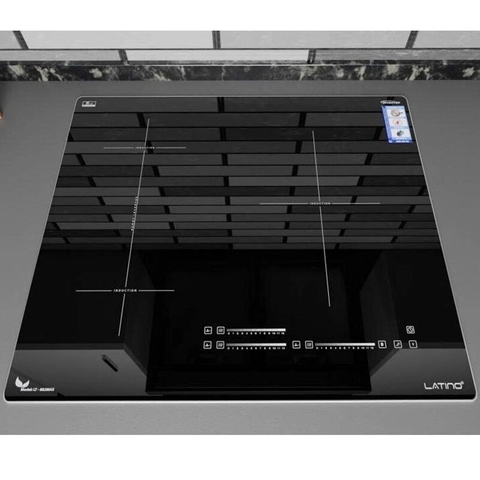 Bếp từ vuông 3 lò Latino LT-882max - Kính Kanger - Inverter