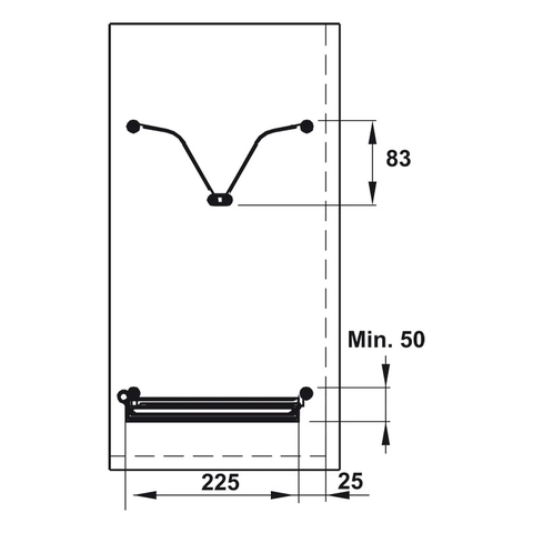 Rổ bát đĩa cố định Hafele Presto 544.40.033 - Inox 304 - 800mm