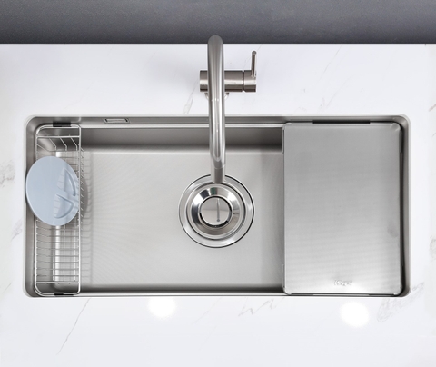 Chậu rửa bát Kluger KU8844FS Plus – Inox 304 chống xước, chống ồn
