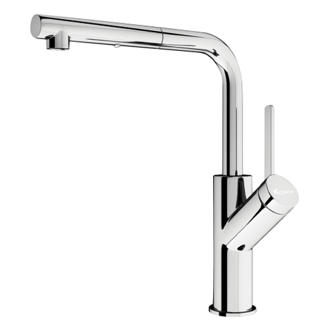 Vòi rửa bát Konox Artan Chrome - Dây rút thông minh