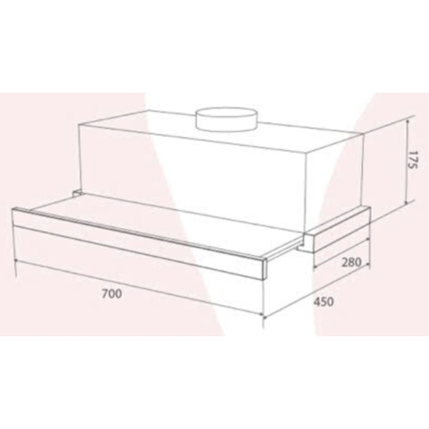 Máy hút mùi âm tủ Canzy CZ H1270AT