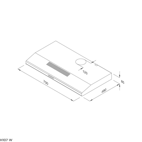 Máy hút mùi Classic Malloca H107W