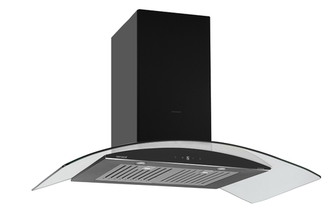 Máy hút mùi kính cong GrandX GX H70C55B – Công suất 980m³/h, cảm ứng Digital, siêu êm 48dB