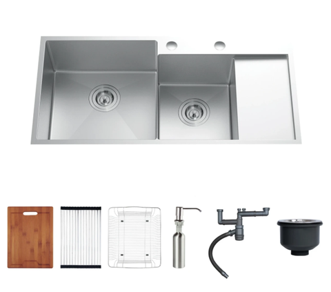 Chậu rửa bát 2 hố Nobinox Liken NL746