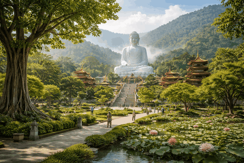Trồng cây cho Đại Tùng Lâm Hoa Sen – Giải pháp cảnh quan xanh hài hòa cho không gian tâm linh