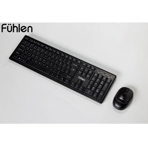 Bộ bàn phím chuột không dây Fuhlen U79s Plus (Đen)