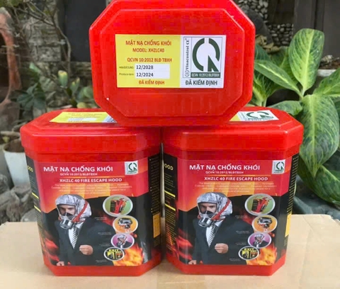 Mặt nạ phòng độc PCCC chống khói, lọc khí độc XHZLC40