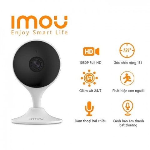 Camera Wifi trong nhà IMOU Cue C32 3MP (IPC-C32SP/ IPC-C32EP) không màu, đàm thoại 2 chiều