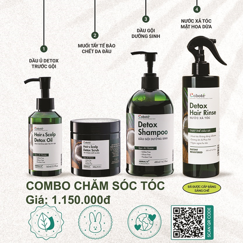 Combo chăm sóc tóc dưỡng sinh