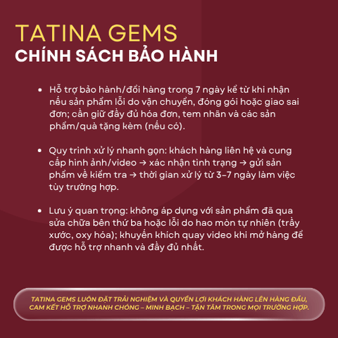 CHÍNH SÁCH BẢO HÀNH