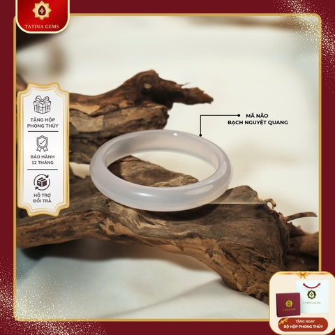 Vòng Tay Đá Bạch Nguyệt Quang Tự Nhiên - Ánh Trăng Thanh Khiết TATINA GEMS (Tặng Bộ Hộp Đựng Sang Trọng)