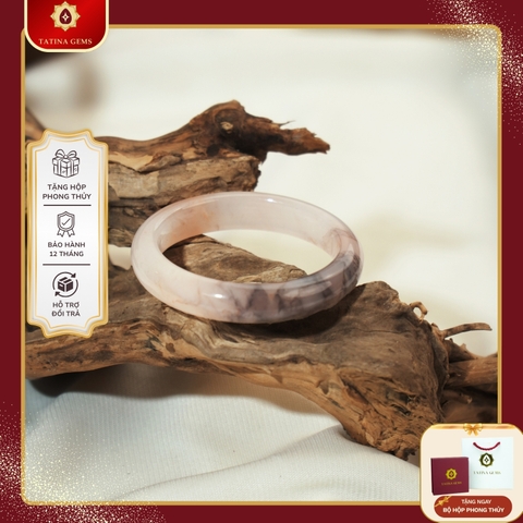 Vòng Tay Đá Thạch Anh Tự Nhiên – Vòng Đá Phong Thủy Thu Hút Tình Duyên Năng Lượng Bình An TATINA GEMS (Tặng Bộ Hộp Đựng Sang Trọng)
