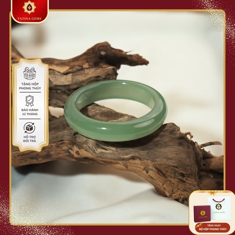Vòng Khối Đá Thạch Anh Xanh Aventureine Màu Xanh Ngọc - Lục Phớt Lam Phong Cách Nhẹ Nhàng Mang Lại May Mắn Bình An TATINA GEMS (Tặng Bộ Hộp Đựng Sang Trọng)