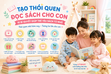 Tạo thói quen đọc sách cho con: 10 bí quyết giúp trẻ yêu sách từ nhỏ