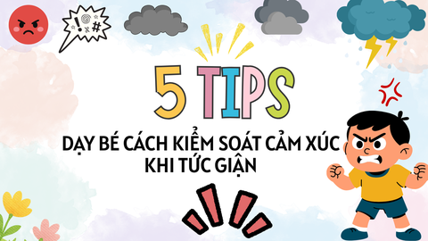 Dạy bé cách kiểm soát cảm xúc khi tức giận