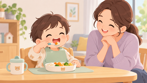 5 bước dạy bé tự ăn mà không cần bố mẹ đút
