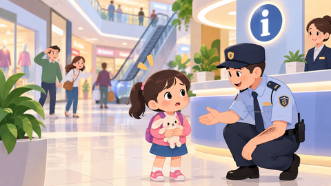 DẠY BÉ CÁCH XỬ LÝ KHI BỊ LẠC Ở NƠI CÔNG CỘNG