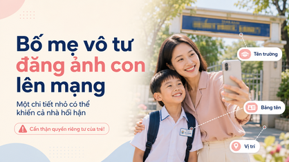 Bố mẹ vô tư đăng ảnh con lên mạng: Một chi tiết nhỏ có thể khiến cả nhà hối hận