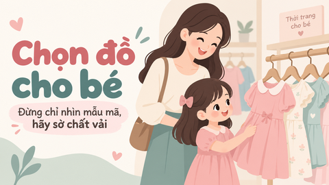 Chọn đồ cho bé: Đừng chỉ nhìn mẫu mã