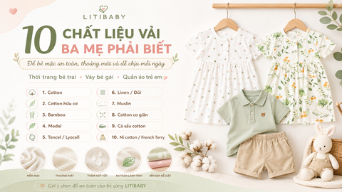10 Chất liệu vải các mẹ bỉm, bố bỉm phải biết