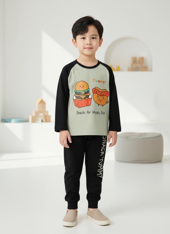 Bộ cotton trẻ em - bé trai ĐB004 2/10 TSD03