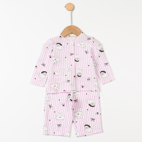 Bộ cotton trẻ em - bé gái ĐG003 2/10 TSD12