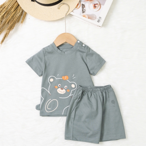 Bộ cotton trẻ em - bé trai B005 9/36 TS03