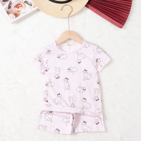 Bộ cotton trẻ em - bé trai B004 2/10 TS20