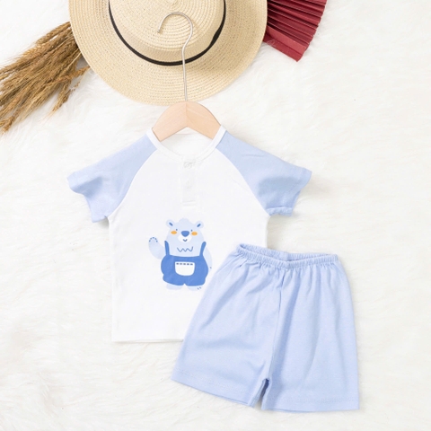 Bộ cotton trẻ em - bé trai B005 9/36 TS03